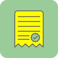 Notes Glyph Gradient Corner Icon vector