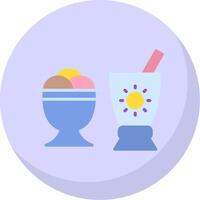 Sorbet Flat Bubble Icon vector