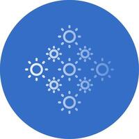 Lights Flat Bubble Icon vector