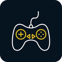 Controller Line Red Circle Icon vector