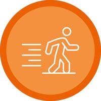 Running Line Multi Circle Icon vector