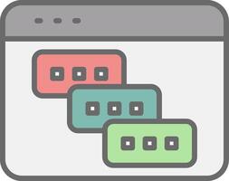Tasks Line Filled Light Icon vector