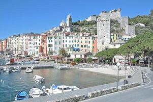 Porto Venere at italian Riviera,mediterranean Sea,Liguria,Italy photo