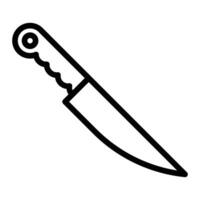 cuchillo línea icono diseño vector