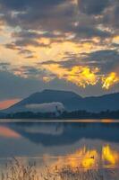 Lake Forggensee close to Fussen in Allgau,Bavaria,Germany photo