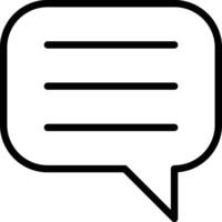 Comment Line Icon Design vector