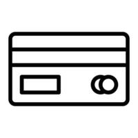 Credit Card Line Icon Design vector