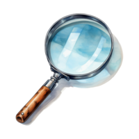 Magnifying Glass with Polished Lens for Detailed Examination png