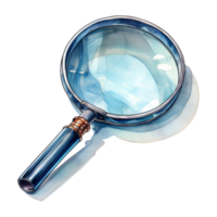 Magnifying Glass with Polished Lens for Detailed Examination png