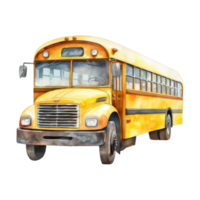 Bright Yellow School Bus png