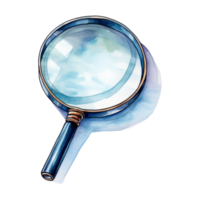 Magnifying Glass with Polished Lens for Detailed Examination png