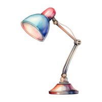 Vintage Desk Lamp Watercolor Illustration png