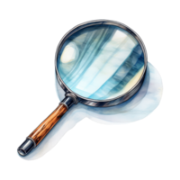 Magnifying Glass with Polished Lens for Detailed Examination png