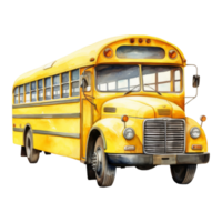 Bright Yellow School Bus png