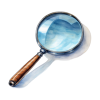 Magnifying Glass with Polished Lens for Detailed Examination png