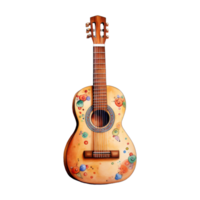 Colorful Array of Guitar png