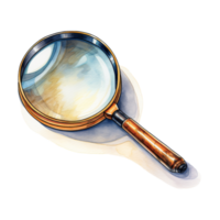 Magnifying Glass with Polished Lens for Detailed Examination png