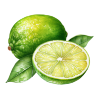 A Fresh Lime Wedge Garnish png