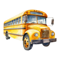 helder geel school- bus png