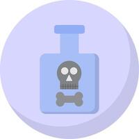 Poison Flat Bubble Icon vector