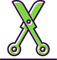 Shears filled Design Icon vector