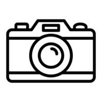 Camera Line Icon Design vector