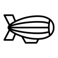 dirigible línea icono diseño vector