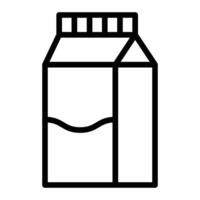 Milk Line Icon Design vector