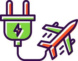 Electric Transport filled Design Icon vector