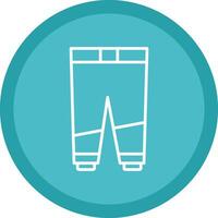 Trousers Line Multi Circle Icon vector