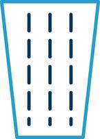 Road Line Blue Two Color Icon vector