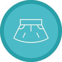 Skirt Line Multi Circle Icon vector