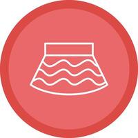 Skirt Line Multi Circle Icon vector