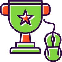 Trophy filled Design Icon vector