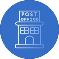 Post Office Flat Bubble Icon vector