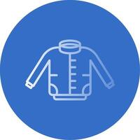 Jacket Flat Bubble Icon vector