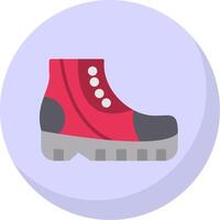 Shoes Flat Bubble Icon vector