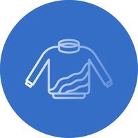 Sweater Flat Bubble Icon vector