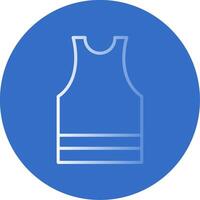 Undershirt Flat Bubble Icon vector