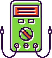 Multimeter filled Design Icon vector