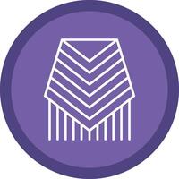Poncho Line Multi Circle Icon vector
