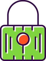 Locked filled Design Icon vector