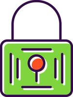 Padlock filled Design Icon vector