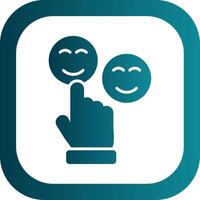 Satisfaction Filled Yellow Icon vector