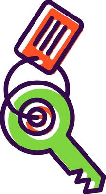 Keychain filled Design Icon