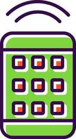 Remote Control filled Design Icon vector