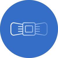 Bow Flat Bubble Icon vector