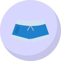 Short Flat Bubble Icon vector