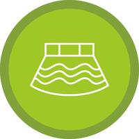 Skirt Line Multi Circle Icon vector