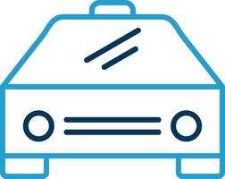 Car Line Blue Two Color Icon vector